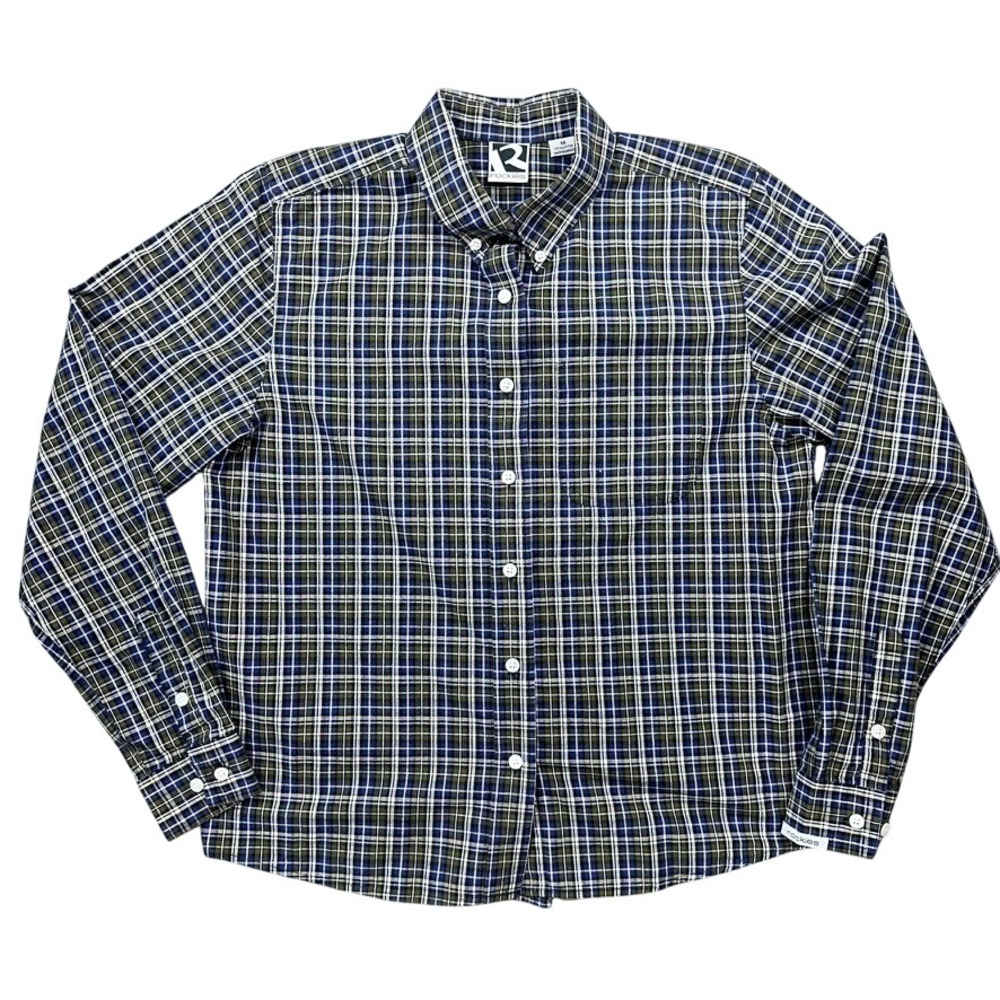 Vintage‎ Rockies Long Sleeve Western Style Plaid Button Down Preppy Outdoor